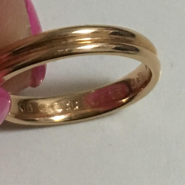 ピンクゴールド18k 指輪 レディースのアクセサリー(リング(指輪))の商品写真