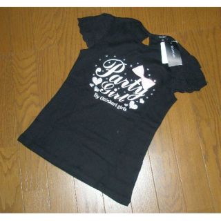 ピンクラテ(PINK-latte)の【新品】Pilklatteピンクラテ★１５０Tシャツ★黒ワールド＃0146(Tシャツ/カットソー)