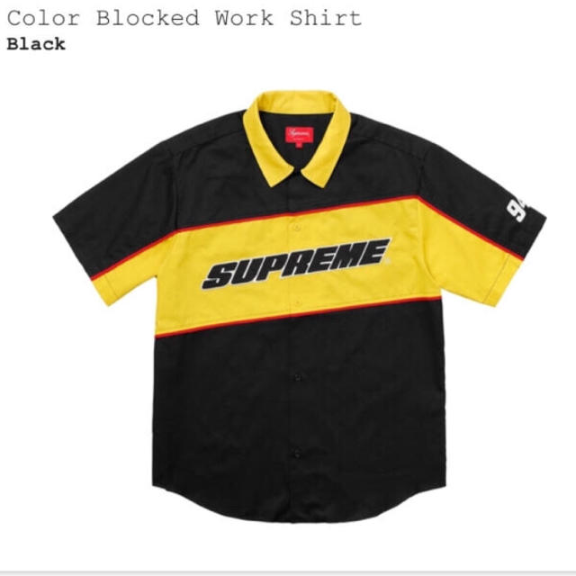 Supreme Color Blocked Work Shirt  L