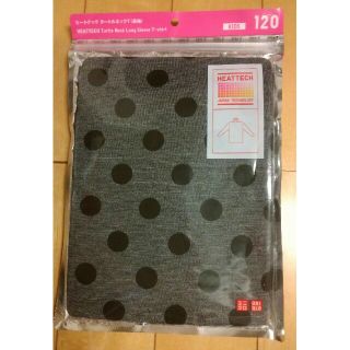 ユニクロ(UNIQLO)の【未使用品】キッズ用　ユニクロ　ヒートテック　タートルネック　長袖　ドット柄(Tシャツ/カットソー)