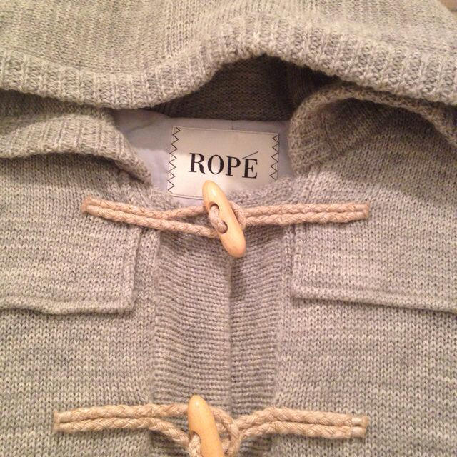 ROPE’(ロペ)のROPEロペ裏地つきニットコート レディースのジャケット/アウター(ダッフルコート)の商品写真