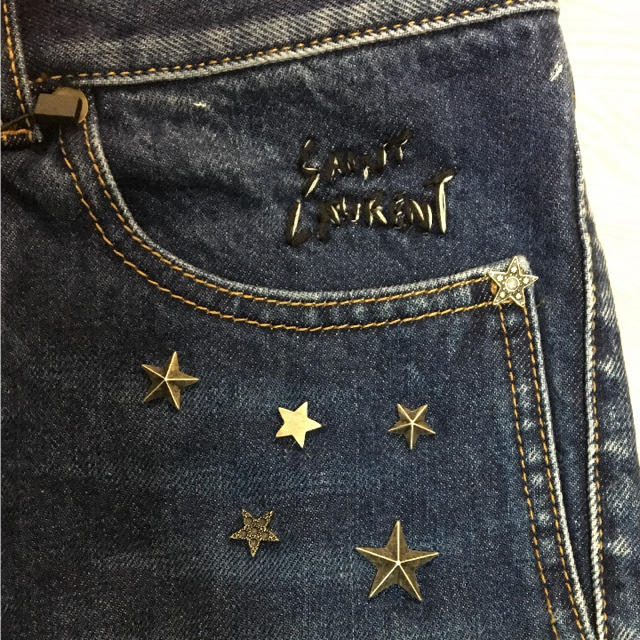 Saint Laurent(サンローラン)の【新品】17AW サンローラン ロゴ刺繍 デニム28 メンズのパンツ(デニム/ジーンズ)の商品写真