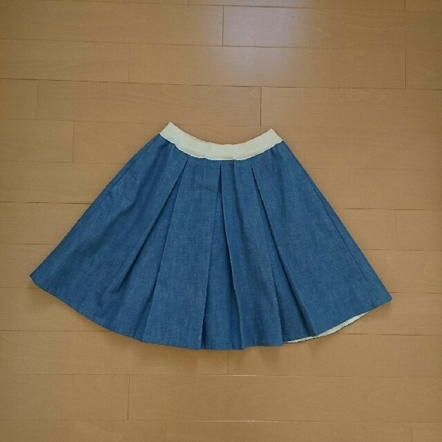 MAISON KITSUNE' - MAISON KITSUNE プリーツ デニムスカートの通販 by