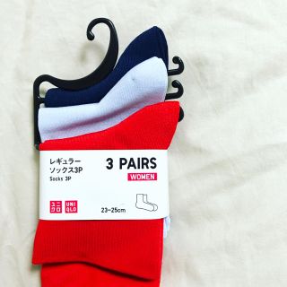 ユニクロ(UNIQLO)の新品 ❁ UNIQLO ❁ レギュラーソックス3Pセット ❁ カラーソックス(ソックス)