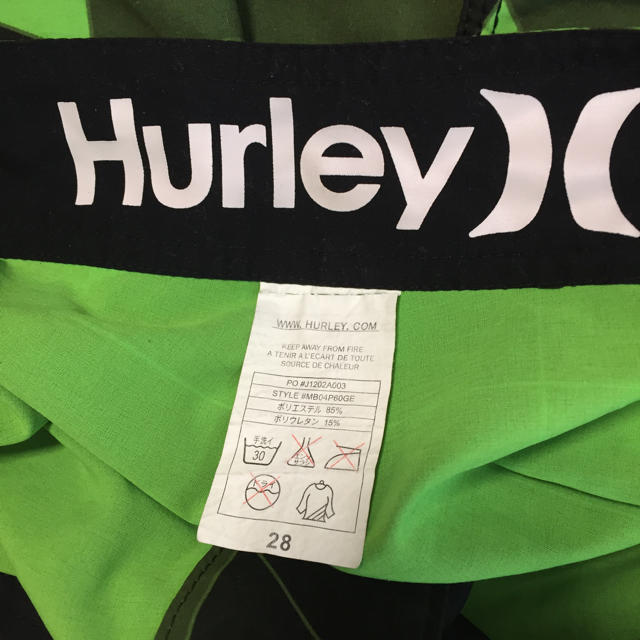 Hurley(ハーレー)のHurleyハーレー水着 カラー グリーン メンズの水着/浴衣(水着)の商品写真