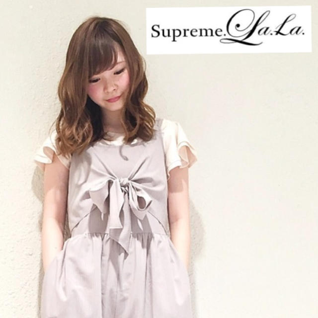 Supreme.La.La.(シュープリームララ)のRay掲載♡Supreme.La.La♡フロントリボンコンビネゾン レディースのパンツ(オールインワン)の商品写真