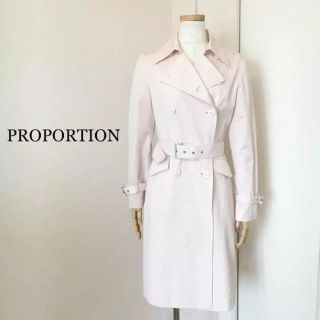 プロポーションボディドレッシング(PROPORTION BODY DRESSING)の美品 PROPORTION BODY DRESSING 桜ピンク トレンチコート(トレンチコート)