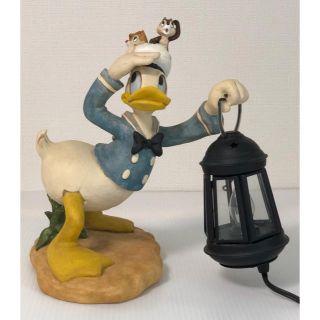 ( 美品 ) Disney ドナルドダック・チップ&デール テーブルランプ