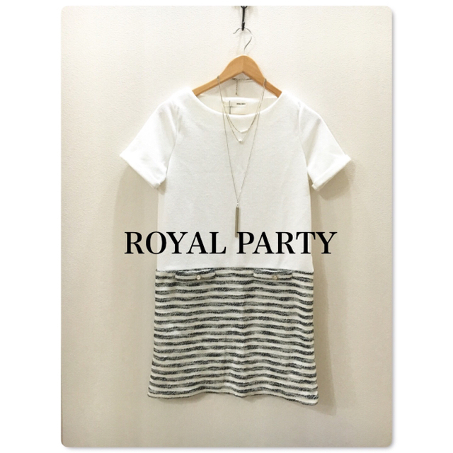 ROYAL PARTY(ロイヤルパーティー)の【ROYAL PARTY】 新品 切り替えワンピース レディースのワンピース(ひざ丈ワンピース)の商品写真