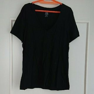 オールドネイビー(Old Navy)のOLD NAVY 黒Vネック半袖Tシャツ(Tシャツ(半袖/袖なし))