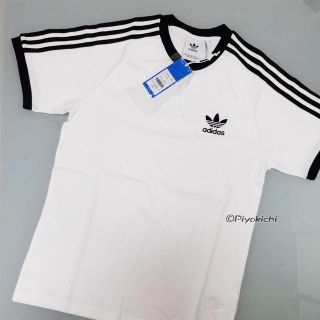 アディダス(adidas)のL【新品/即日発送OK】adidas オリジナルス Tシャツ 3ストライプ 白(Tシャツ/カットソー(半袖/袖なし))