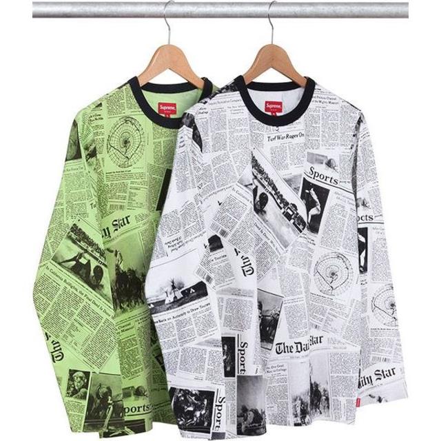 Supreme(シュプリーム)の送料込Supreme Newspaper L/S Tee シュプリームTシャツ メンズのトップス(Tシャツ/カットソー(七分/長袖))の商品写真