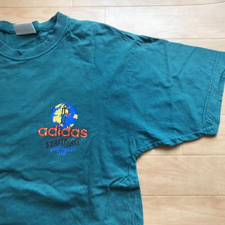 アディダス(adidas)の90s adidas 日本製  STREET BALLTシャツ M グリーン(Tシャツ/カットソー(半袖/袖なし))