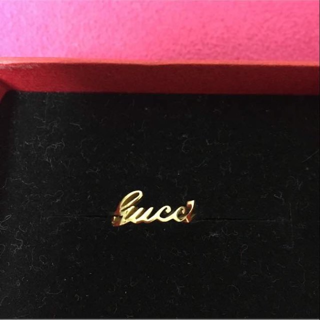 Gucci(グッチ)の正規品  GUCCI ロゴリング 7号 レディースのアクセサリー(リング(指輪))の商品写真