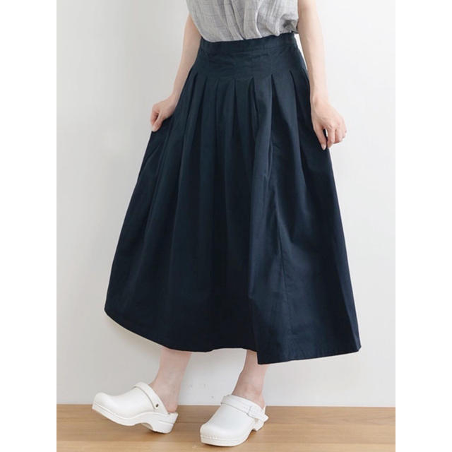 KATO`(カトー)のGRANDMA MAMA DAUGHTER チノ プリーツ ロング スカート レディースのスカート(ロングスカート)の商品写真