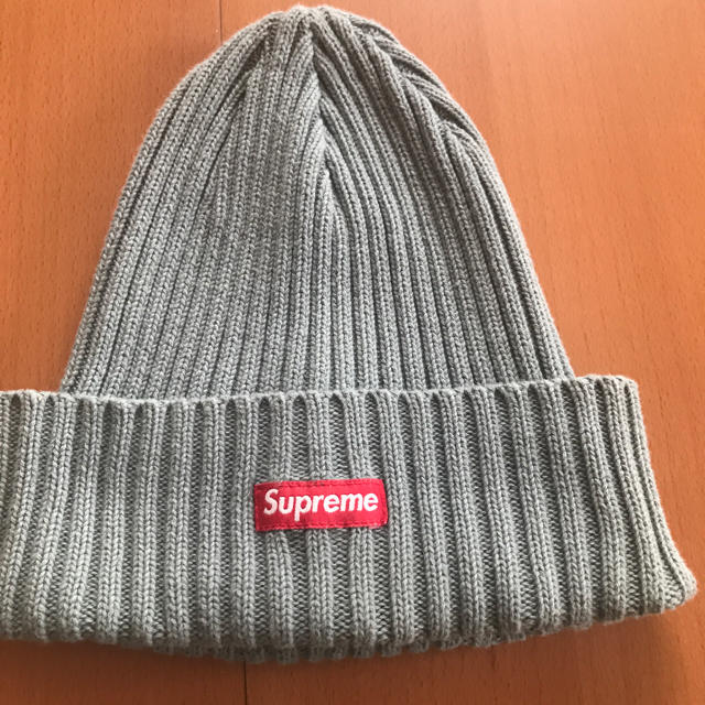 Supreme - supreme☆beanie☆グレー☆ニットキャップsmall box logoの