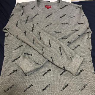 シュプリーム(Supreme)の込 supreme waffle thermal L/S ロゴ サーマルロンT(Tシャツ(長袖/七分))