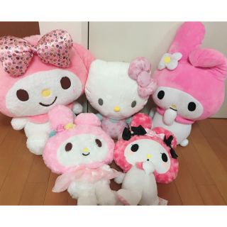 サンリオ(サンリオ)のサンリオ♡BIGぬいぐるみ５点セット♡(ぬいぐるみ)