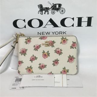 コーチ(COACH)の新品！コーチ かわいい花柄 ポーチ！リストレット(ポーチ)