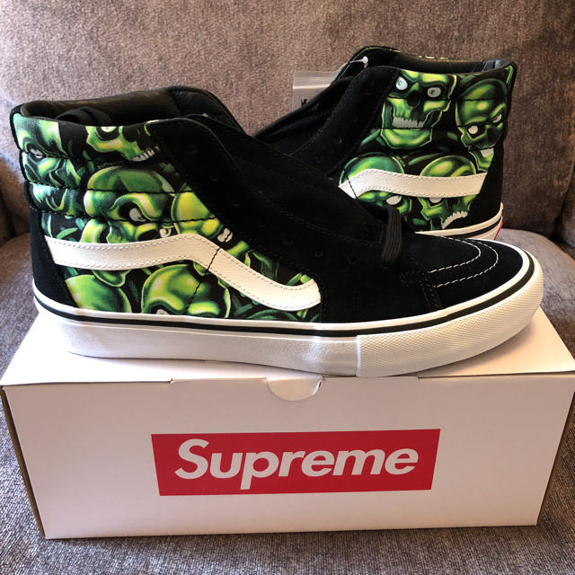 靴/シューズ27.0 supreme vans skull pile sk8-Hi