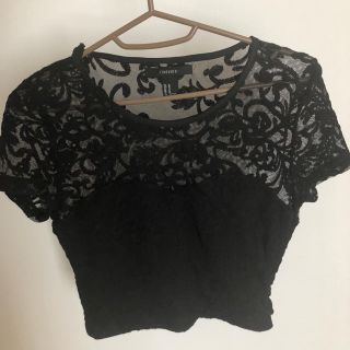 フォーエバートゥエンティーワン(FOREVER 21)のシースルートップス(Tシャツ(半袖/袖なし))