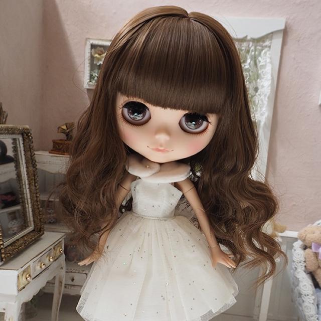 ブライス ウィッグ  毛先ゆるフェミウェーブⅡMeB 10インチ/Blythe ハンドメイドのぬいぐるみ/人形(人形)の商品写真