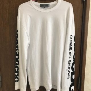 コムデギャルソン(COMME des GARCONS)のコムデギャルソン  ロンT ロングスリーブ ホワイト Lサイズ(Tシャツ/カットソー(七分/長袖))