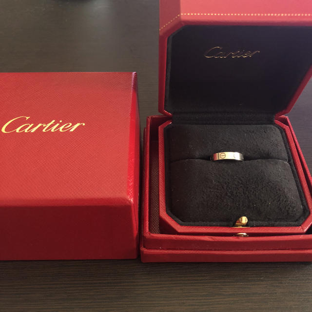 【Cartier】カルティエ ミニラブリング WG 46 ホワイトゴールド 6号リング(指輪)