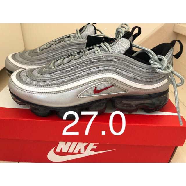 NIKE(ナイキ)のナイキ ヴェイパーマックス 97 シルバー 27.0cm メンズの靴/シューズ(スニーカー)の商品写真