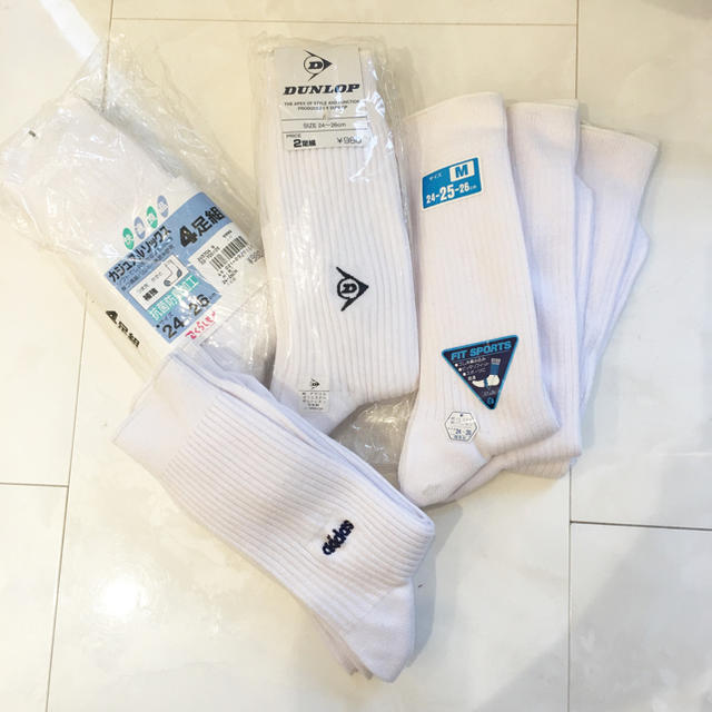 adidas - shochan様専用 新品 adidas DUNLOP 他 白ソックス 10足組の