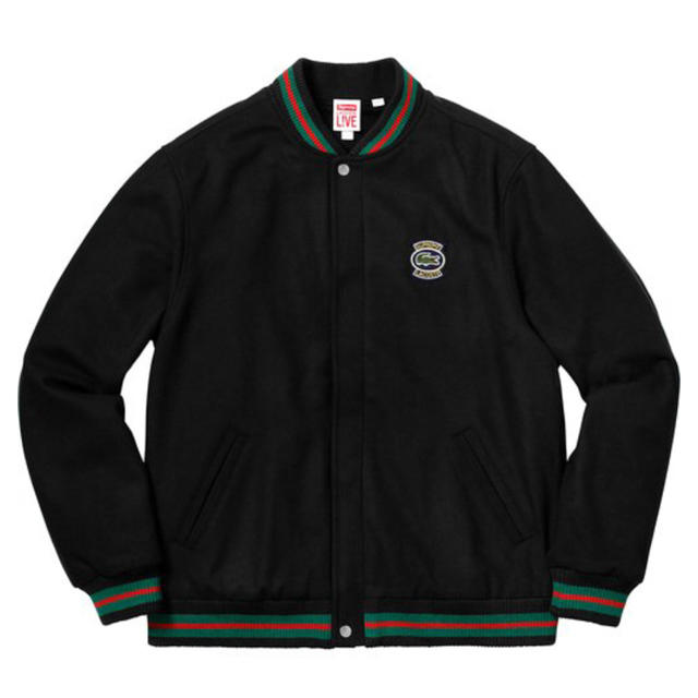 Supreme(シュプリーム)のS Supreme Lacoste varsity jacket 1 メンズのジャケット/アウター(スタジャン)の商品写真