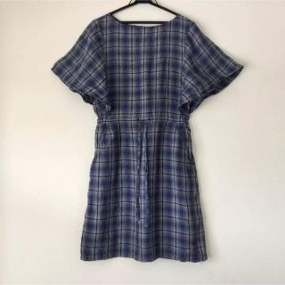 アーペーセー(A.P.C)のA.P.C チェック ワンピース(ひざ丈ワンピース)