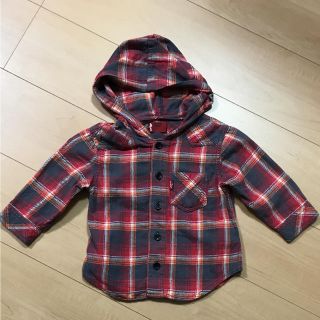 リーバイス(Levi's)のリーバイス フード付きシャツ 80(シャツ/カットソー)