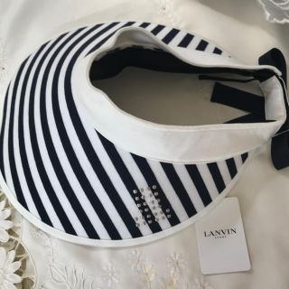 ランバン(LANVIN)の【未使用】LANVIN Sports／ランバン サンバイザー 帽子 リボン(その他)