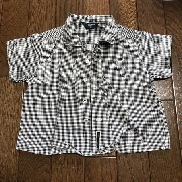 COMME CA DU MODE(コムサデモード)のチェック柄シャツ 90 キッズ/ベビー/マタニティのキッズ服男の子用(90cm~)(Tシャツ/カットソー)の商品写真