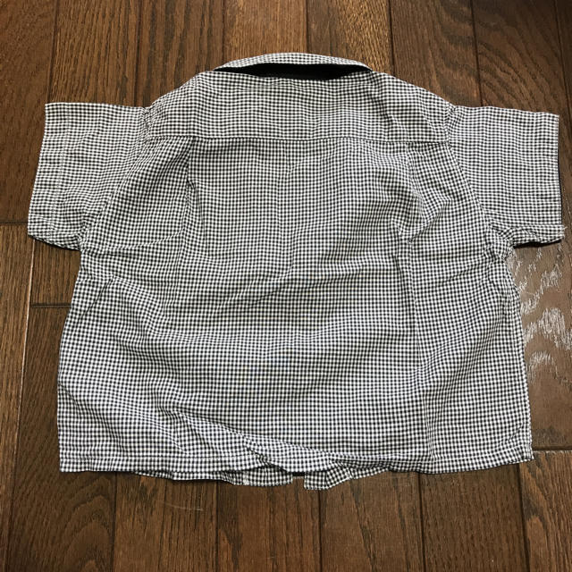 COMME CA DU MODE(コムサデモード)のチェック柄シャツ 90 キッズ/ベビー/マタニティのキッズ服男の子用(90cm~)(Tシャツ/カットソー)の商品写真