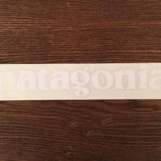 パタゴニア(patagonia)のPATAGINIA ステッカー カッティング　白(その他)