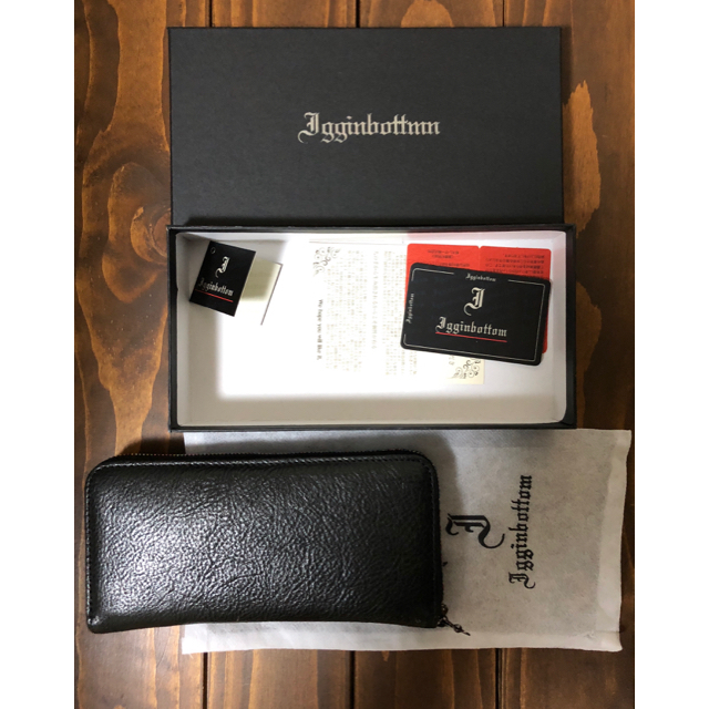 Igginbottom イギンボトム メンズ 長財布 財布 牛革 カービング