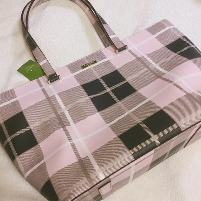 ケイトスペード☆新品☆チェック柄バッグ