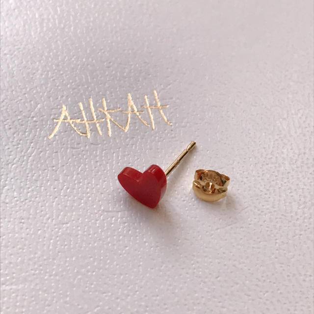 AHKAH - AHKAH ❁︎ ティランハート ピアス 1個の通販 by P｜アーカー