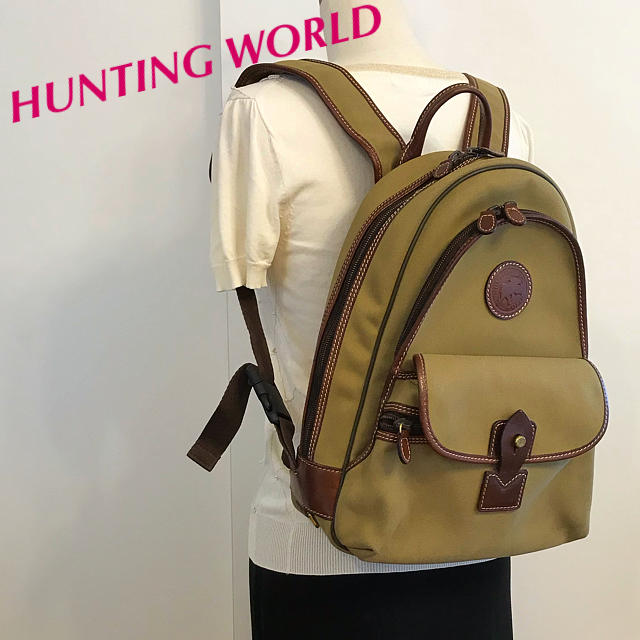 HUNTING WORLD - ポミー727さま専用 イタリー製 ビンテージHUNTING WORLD リュックの通販 by