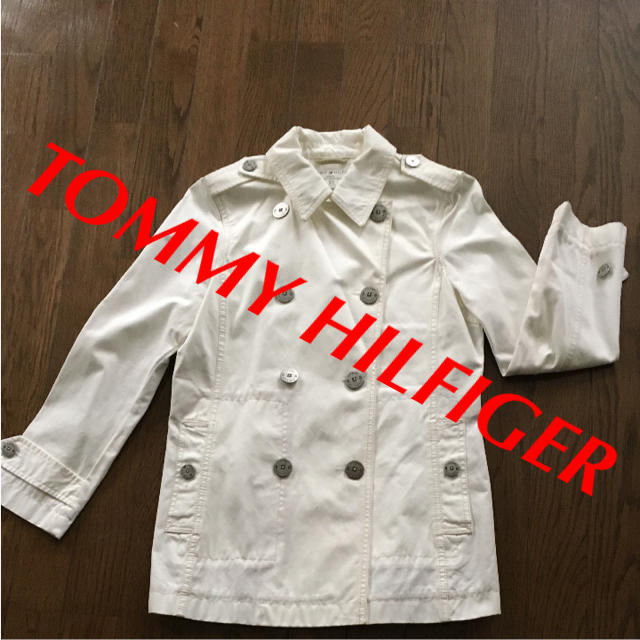 TOMMY HILFIGER(トミーヒルフィガー)のTOMMY HILFIGER トレンチ コート コットン S ショート トミー レディースのジャケット/アウター(トレンチコート)の商品写真