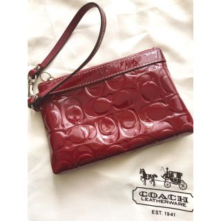 コーチ(COACH)の日本未発売♡コーチ♡エナメル♡ポーチ♡(ポーチ)