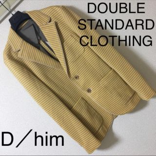 ダブルスタンダードクロージング(DOUBLE STANDARD CLOTHING)の◆美品◆ダブルスタンダード◆ジャケット ニットジャージ ボーダー テーラード L(テーラードジャケット)