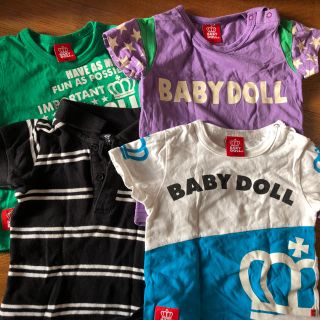 ベビードール(BABYDOLL)のベビードール Tシャツ ポロシャツ 80 90 4枚セット まとめ売り 男の子(Ｔシャツ)