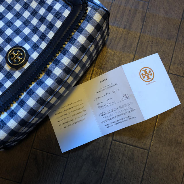 Tory Burch(トリーバーチ)のトリーバーチ ショルダーバッグ ギンガム ネイビー レディースのバッグ(ショルダーバッグ)の商品写真