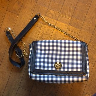 トリーバーチ(Tory Burch)のトリーバーチ ショルダーバッグ ギンガム ネイビー(ショルダーバッグ)