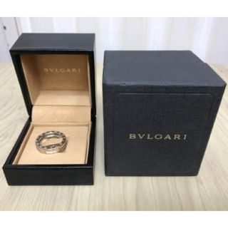 ブルガリ(BVLGARI)の【美品】BVLGARIブルガリ B.ZERO1 18K ホワイトゴールド リング(リング(指輪))