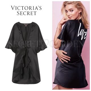 ヴィクトリアズシークレット(Victoria's Secret)の新品＊ヴィクトリアシークレット＊ラッフルスリーブサテンローブ(ルームウェア)