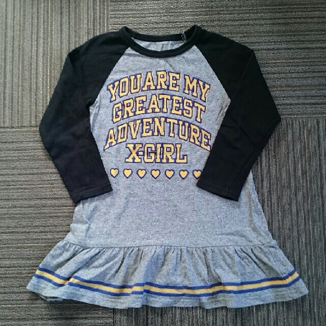 X-girl(エックスガール)のX-GIRLチュニック キッズ/ベビー/マタニティのキッズ服女の子用(90cm~)(ワンピース)の商品写真